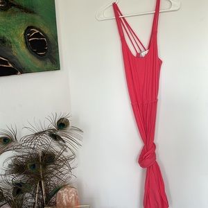 BCA by Rebecca Virtue - Coral maxi dress size S